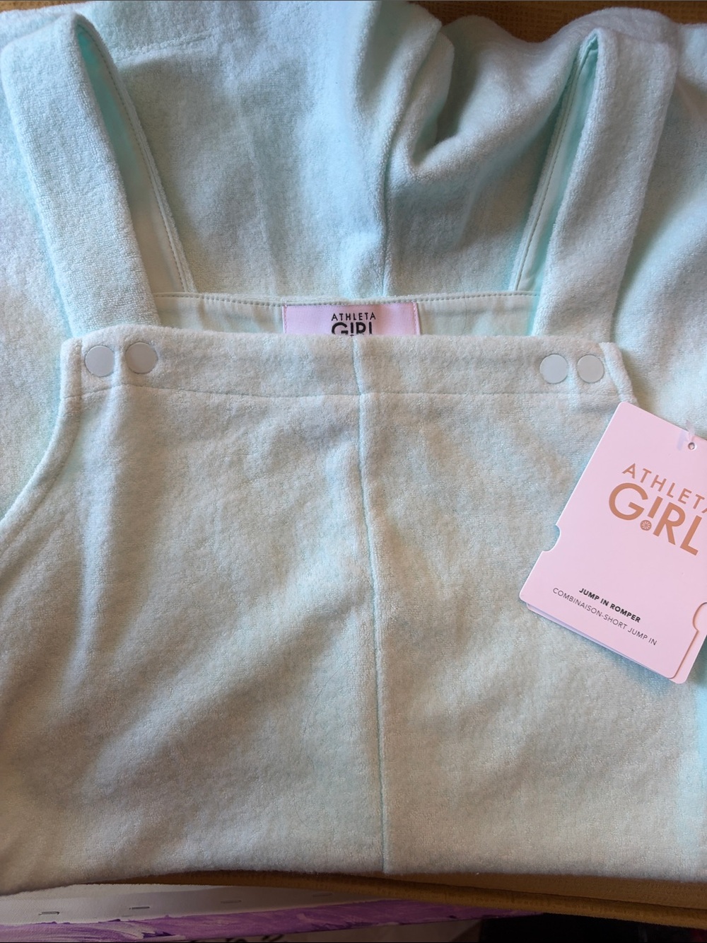 Athleta Girl Soft Mint Green One-Piece Romper